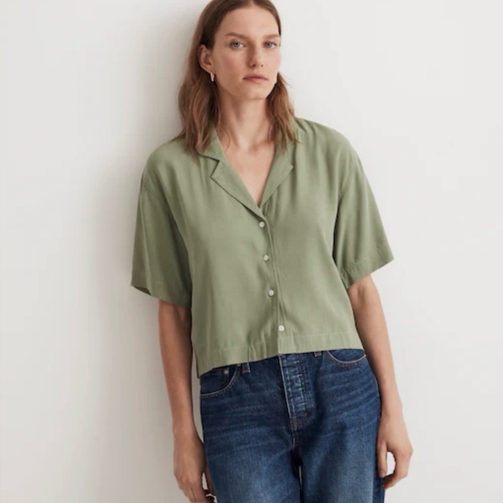 Madewell Button-Front Resort Shirt - Size XL